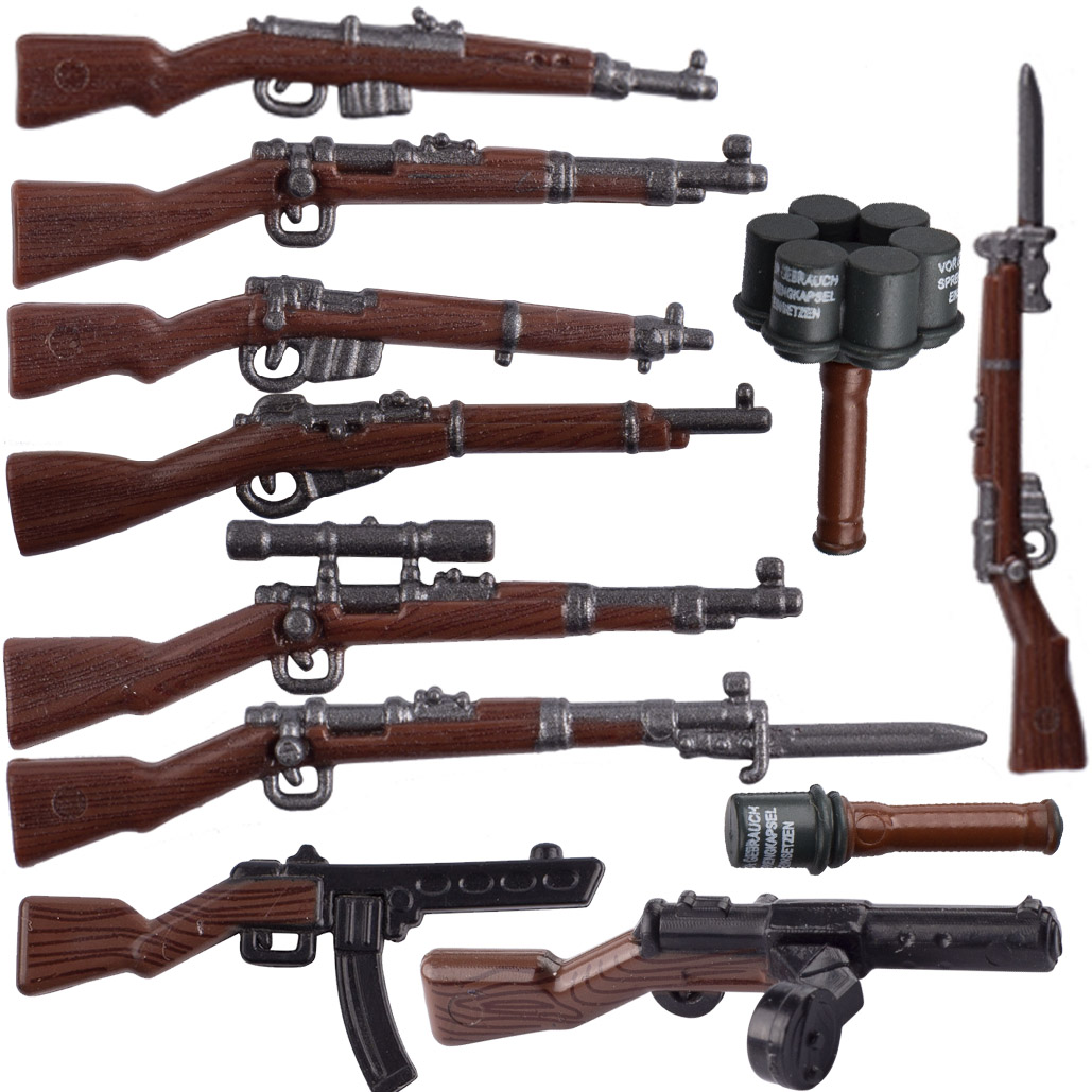 Board Game Ww2 - WW2 Military Wooden Guns Building Blocks