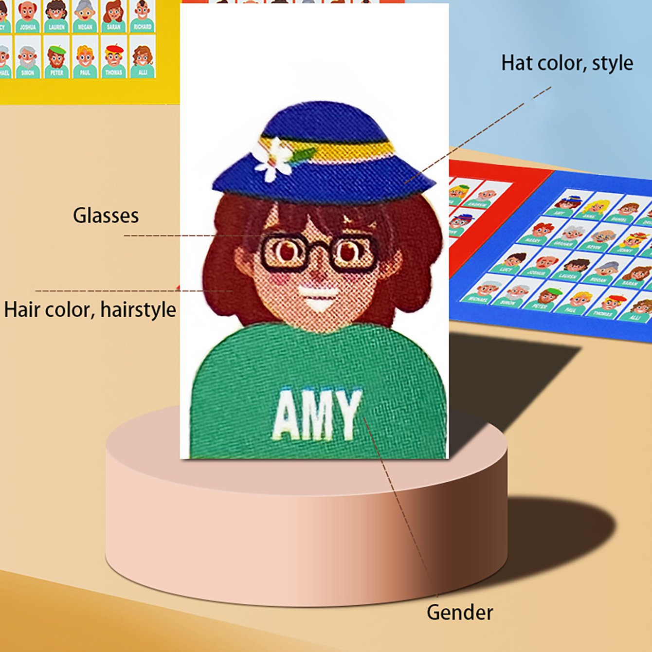 Family Guessing Board Game Who - Board Game Name review and price