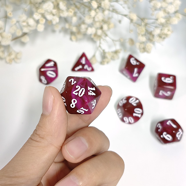 7Pcs Acrylic Polyhedral Dice W - Board Game Font review and price