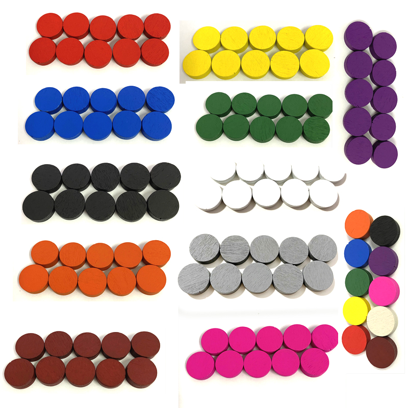 100pieces Diameter 15*5MM Wood - Board Game Verdant review and price