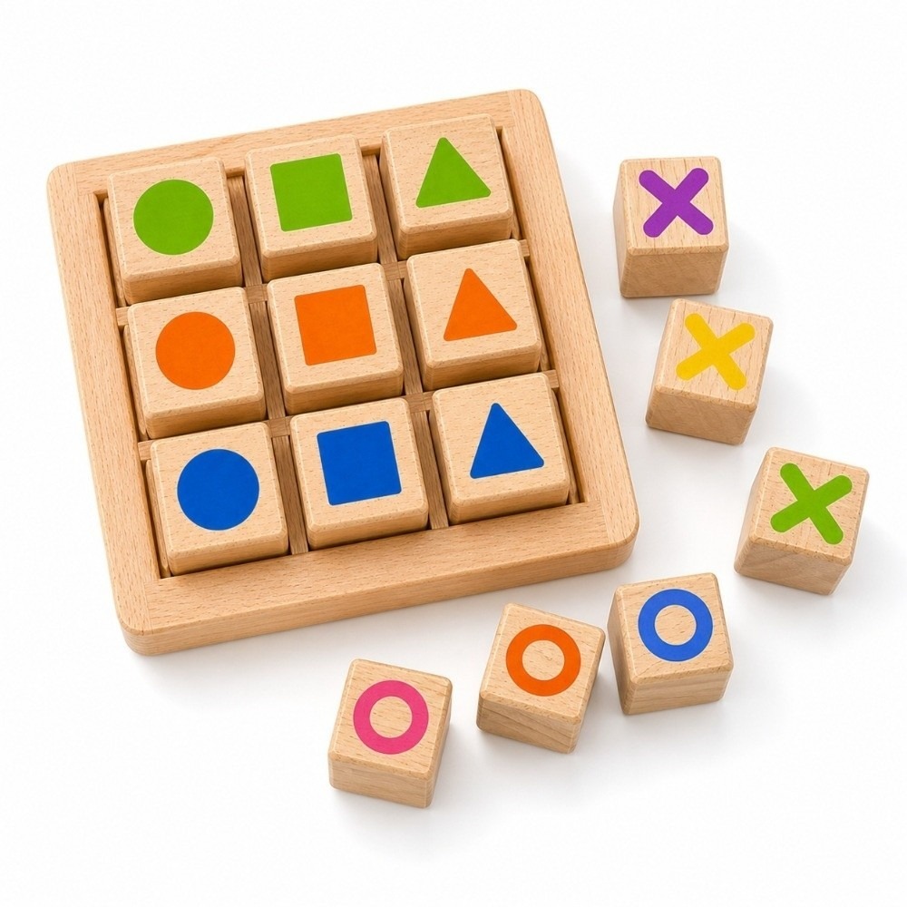 Portable Wooden Tic Tac Toe Wo - Board Game For 5 Players review and price