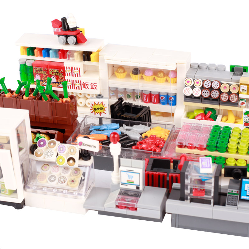MOC City Supermarket Shop Stor - Board Game Ww2 review and price