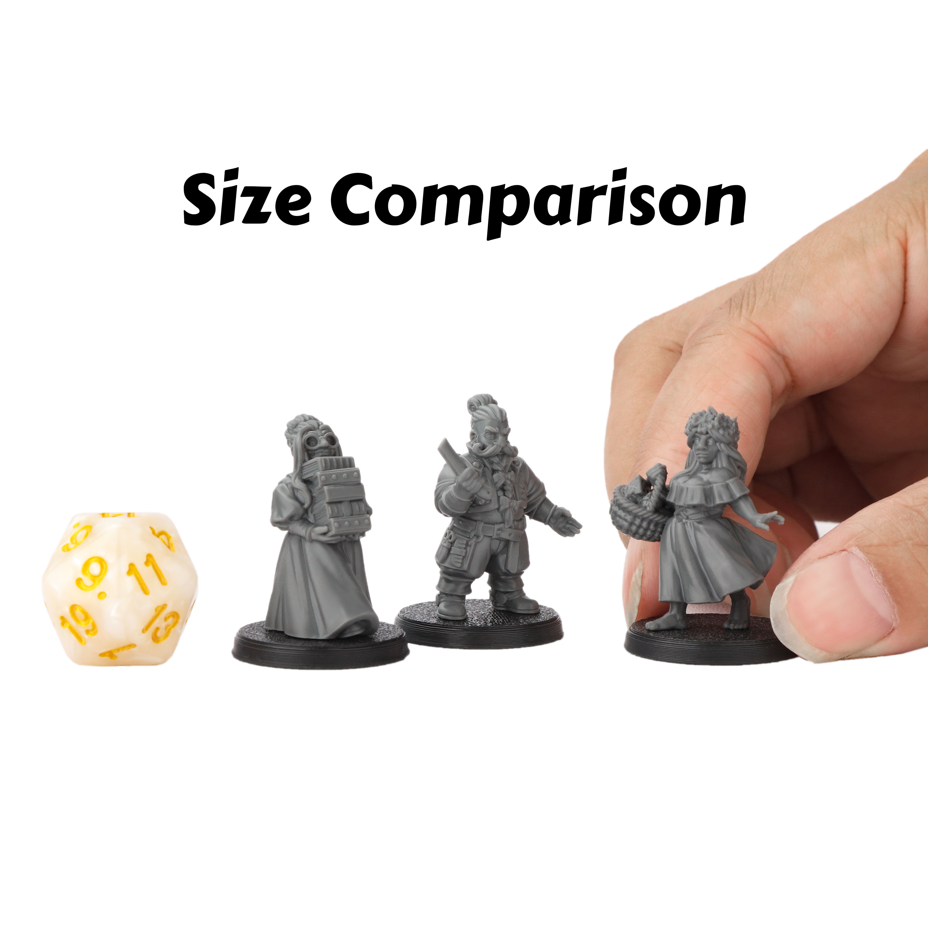 3Pcs RPG Dwarves Citizen Minia - Miniature Terrain Set review and price