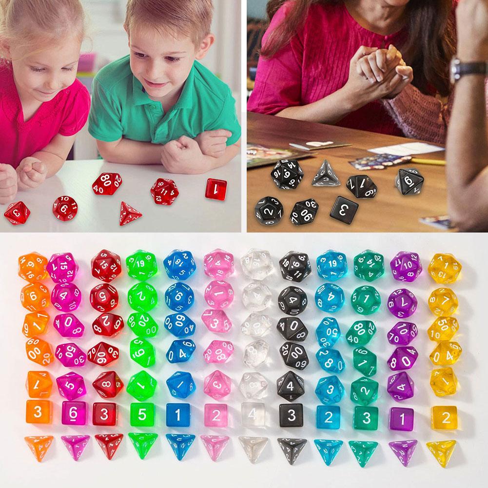 7 Pcs of New Single Color Dice - Board Game Font review and price