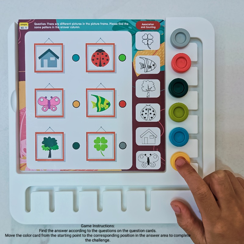 Children Logic Thinking Game B - Board Game Question review and price
