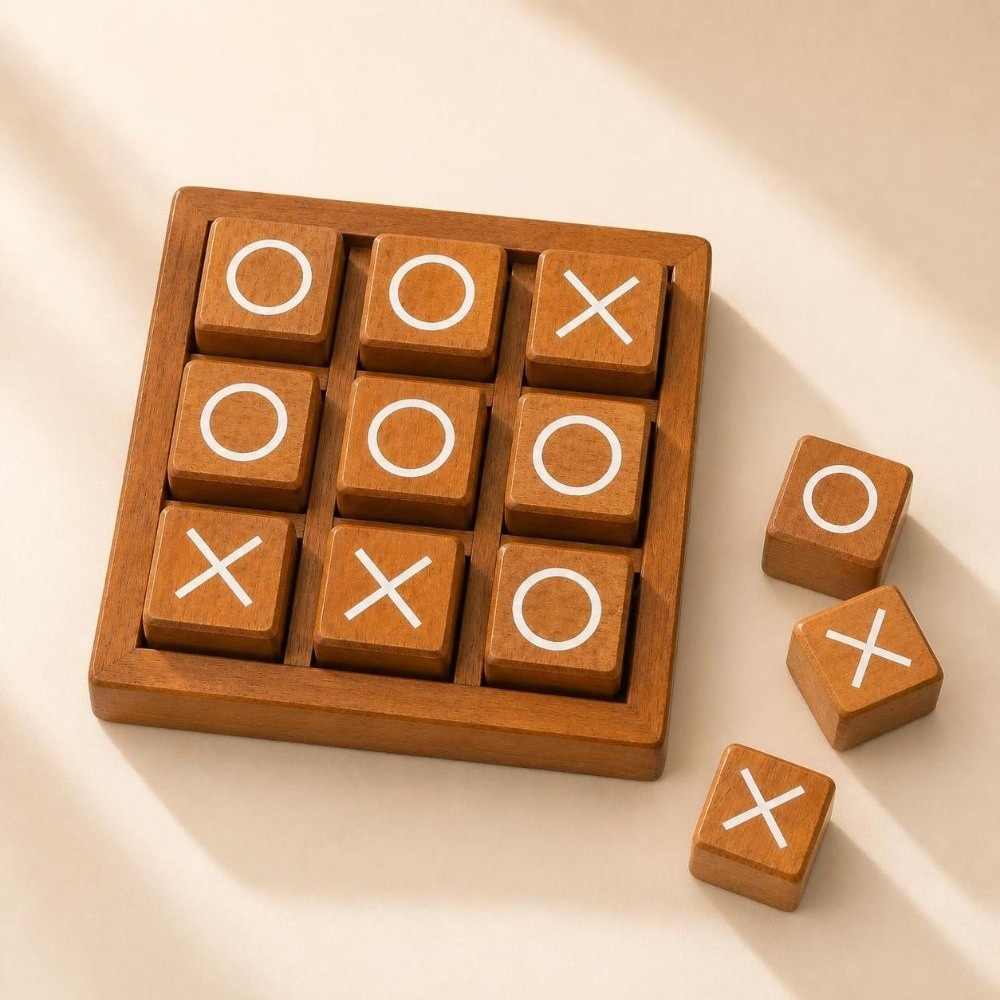 Portable Wooden Tic Tac Toe Tw - Board Game For 5 Players review and price