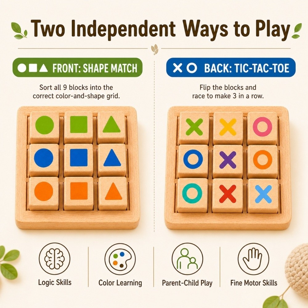 Portable Wooden Tic Tac Toe Tw - Board Game For 5 Players review and price