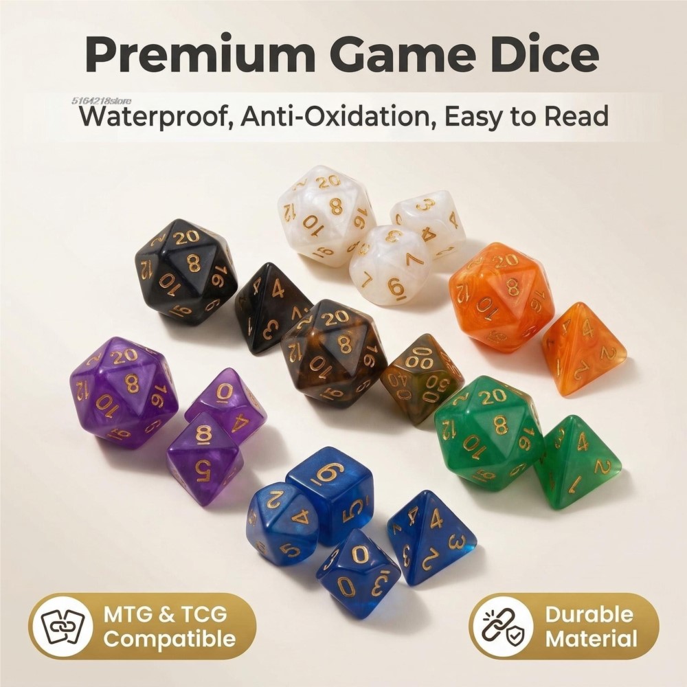 7pcs Set Dice Board Games Roll - Board Game Verdant review and price