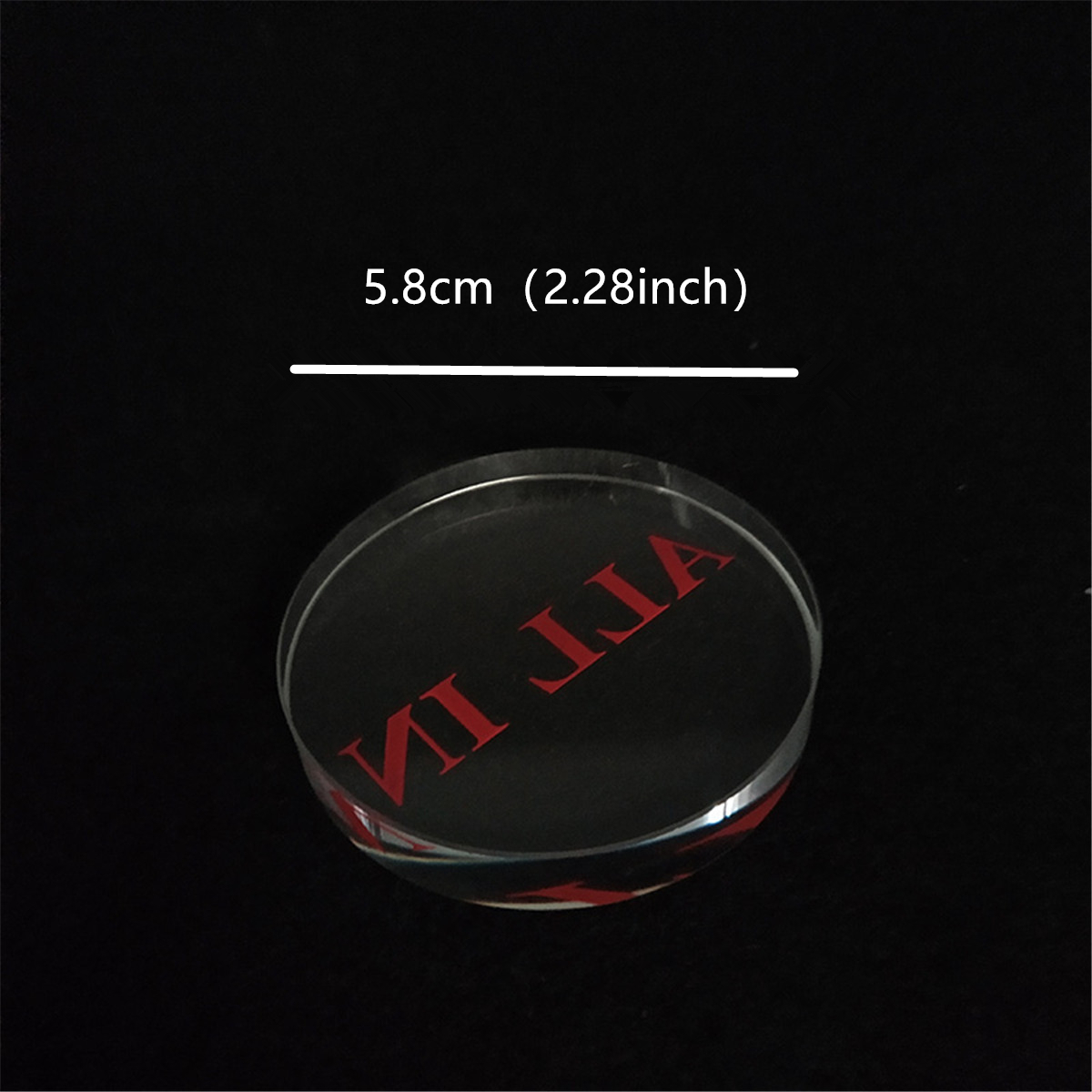 1 Pc Clear Red font Glass ALL  - Board Game Font review and price